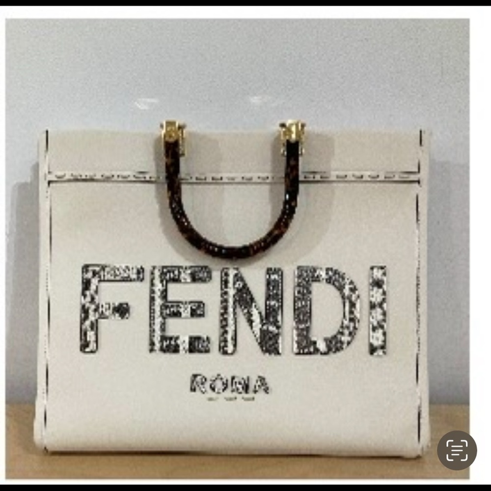 Fendi White Tote Bag Special Edition